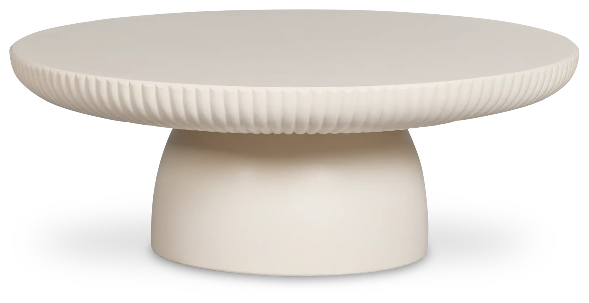Cypress White Large Round Coffee Table Cypress White Large Round Coffee Table
