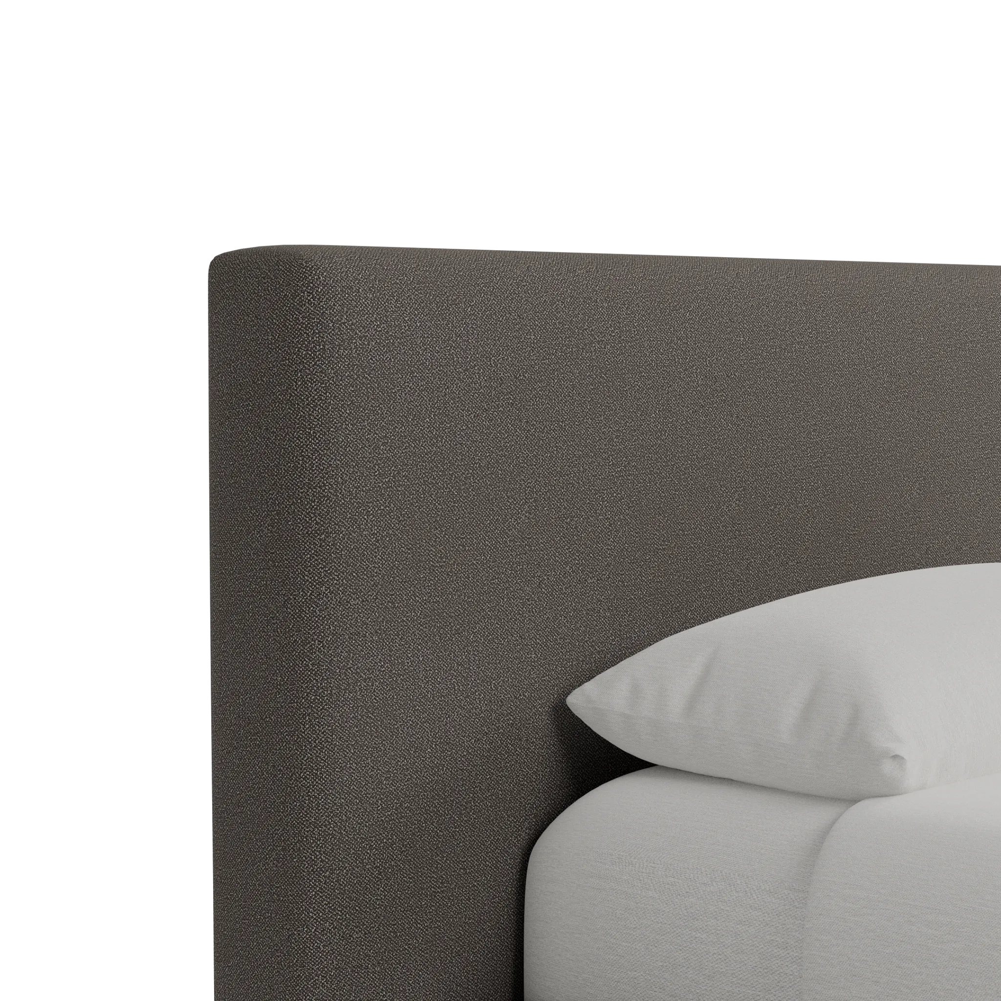 Grayton Revenue Beige 44" Upholstered Platform Bed