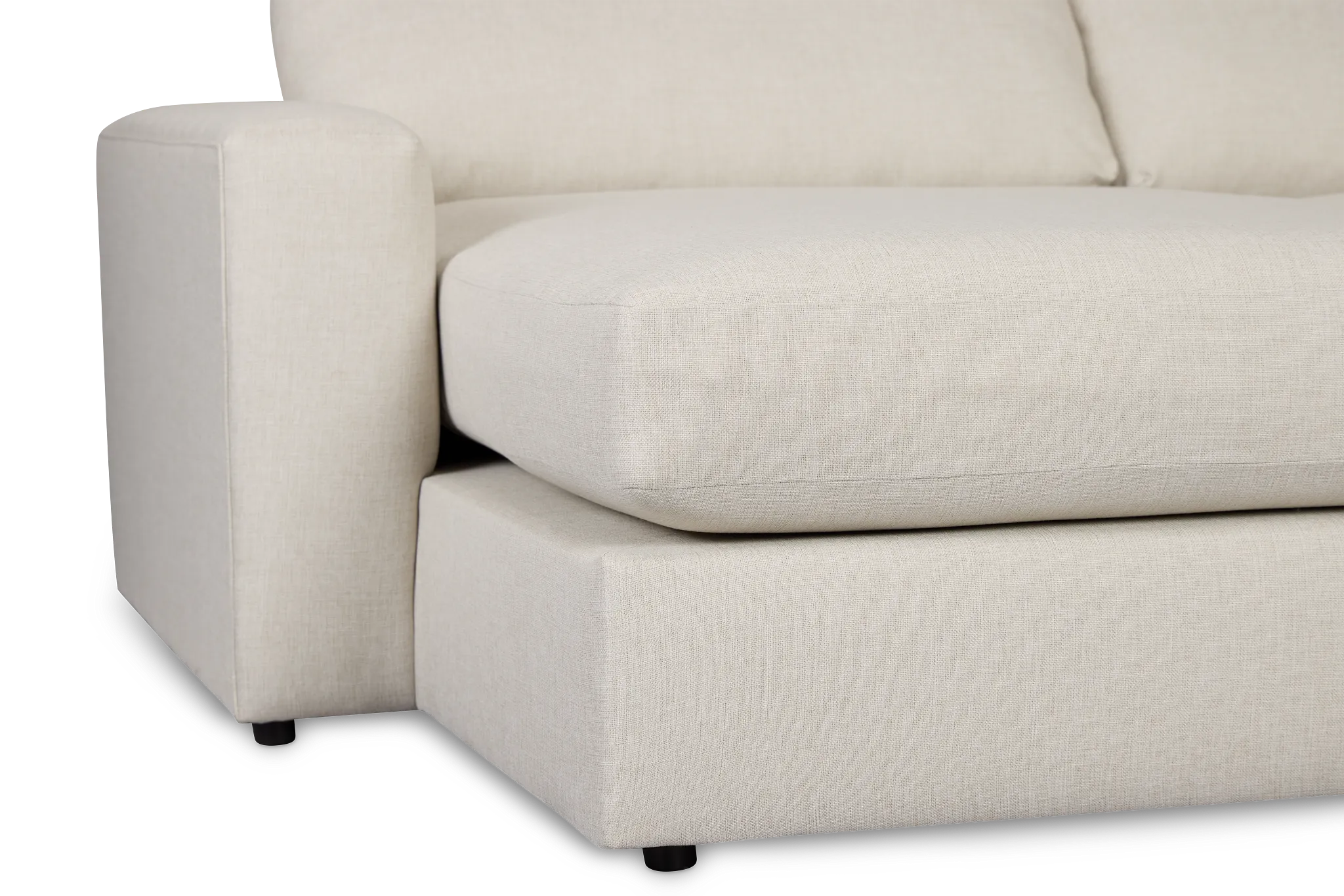 Brantley Light Beige Fabric Left Chaise Sectional