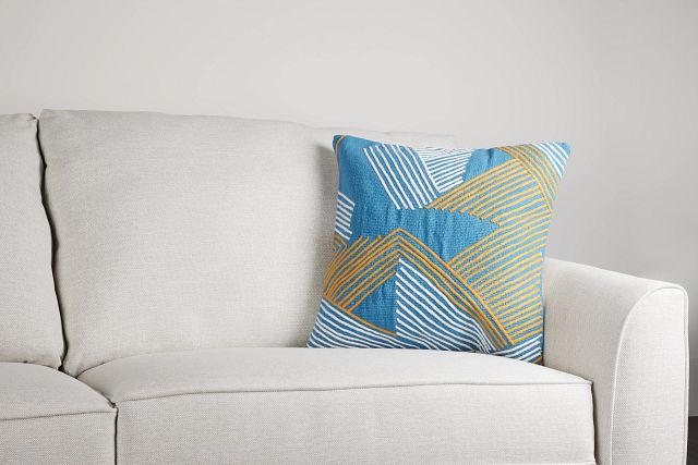 Tadeo Blue 20" Accent Pillow