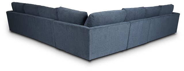 Noah Blue Fabric Large Two-arm Sectional