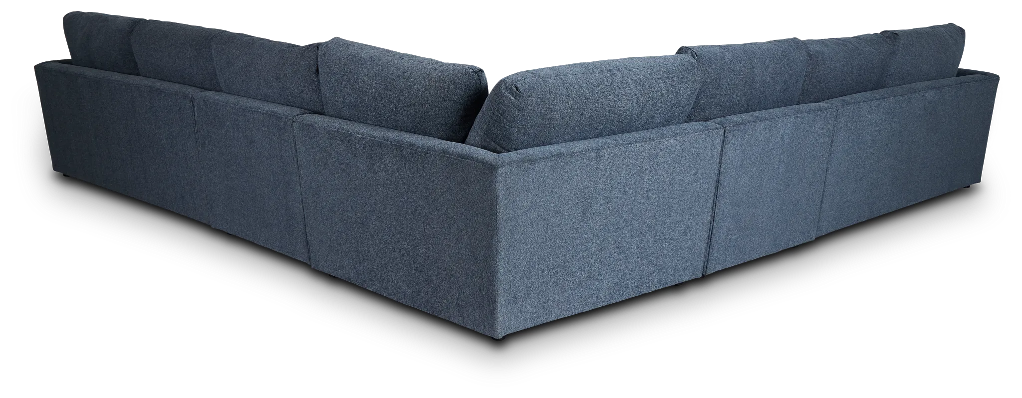Noah Blue Fabric Large Two-arm Sectional