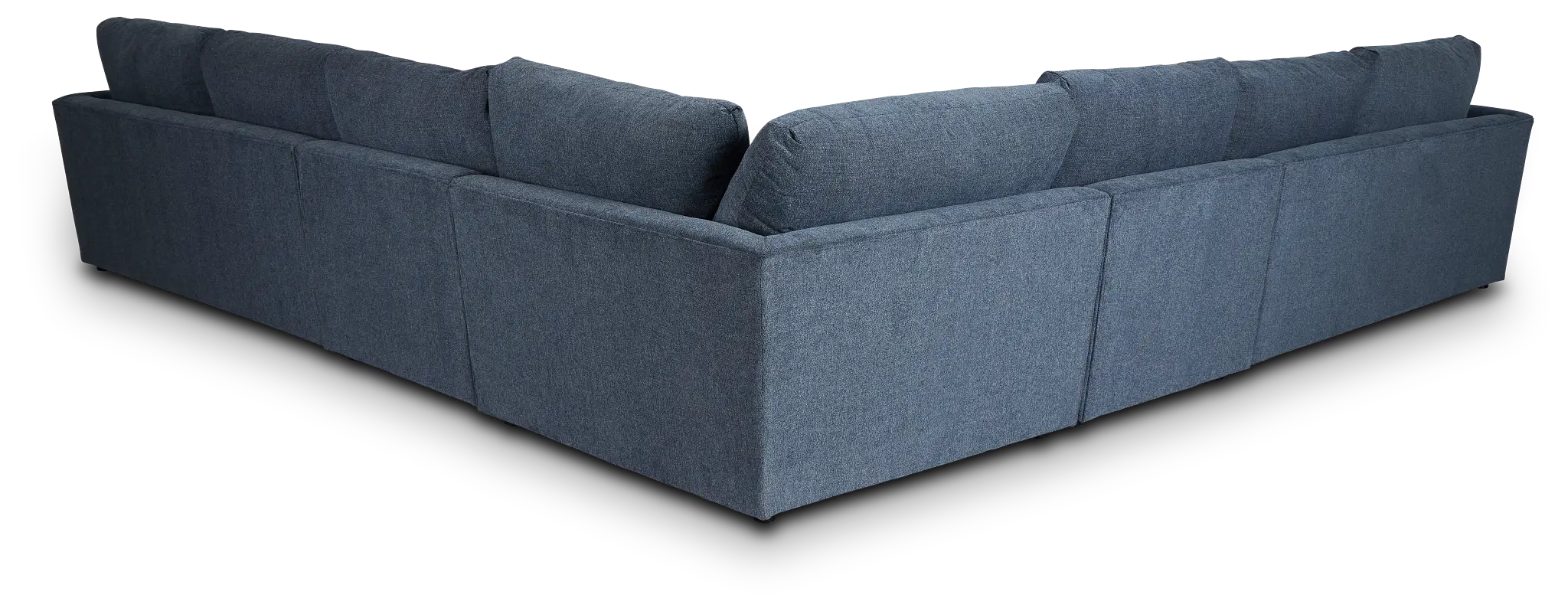 Noah Blue Fabric Large Two-arm Sectional Noah Blue Fabric Large Two-arm Sectional