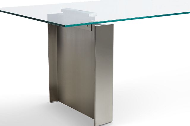 Omnia Glass 104" Rectangular Table