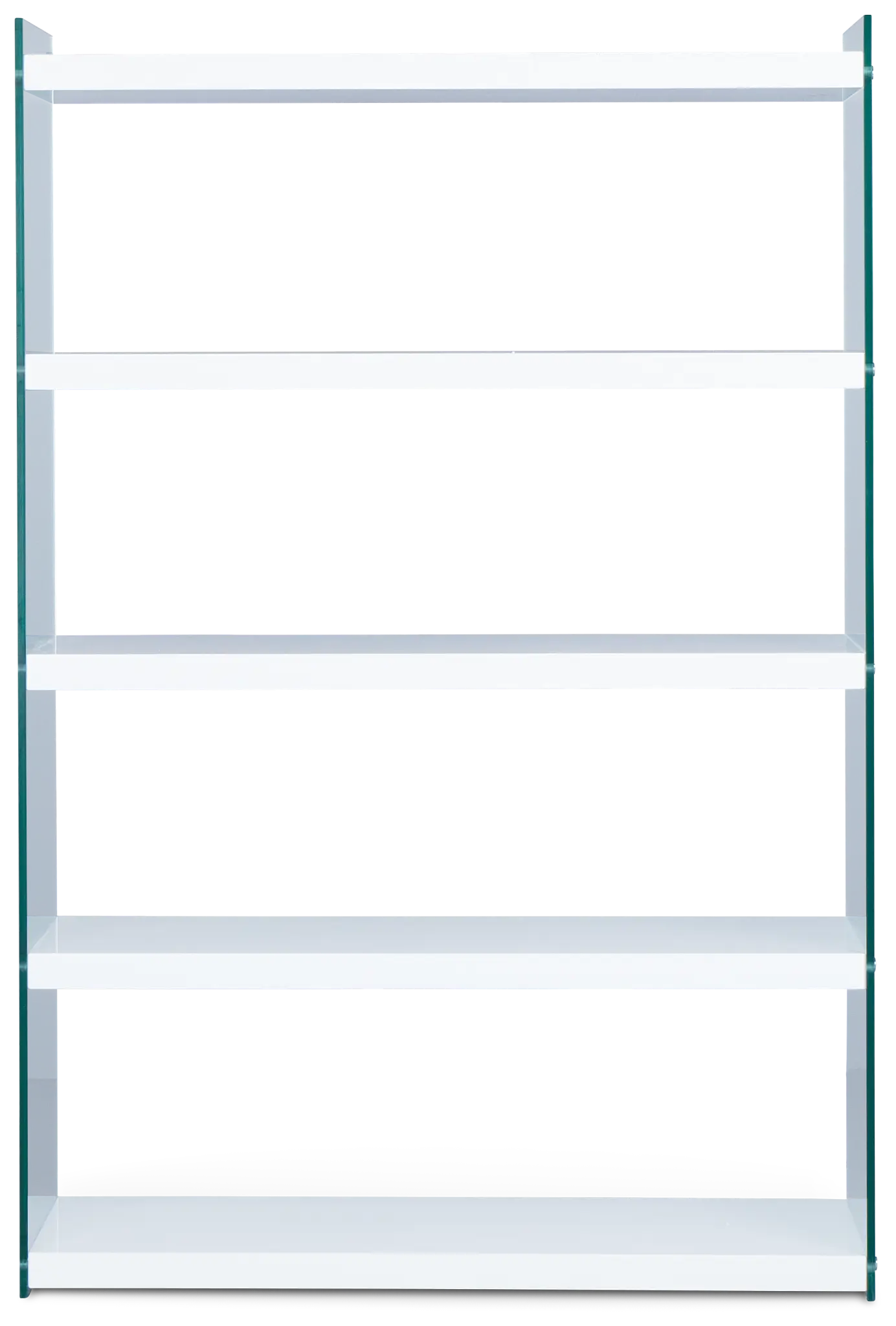 Olympia White Glass Bookcase Olympia White Glass Bookcase