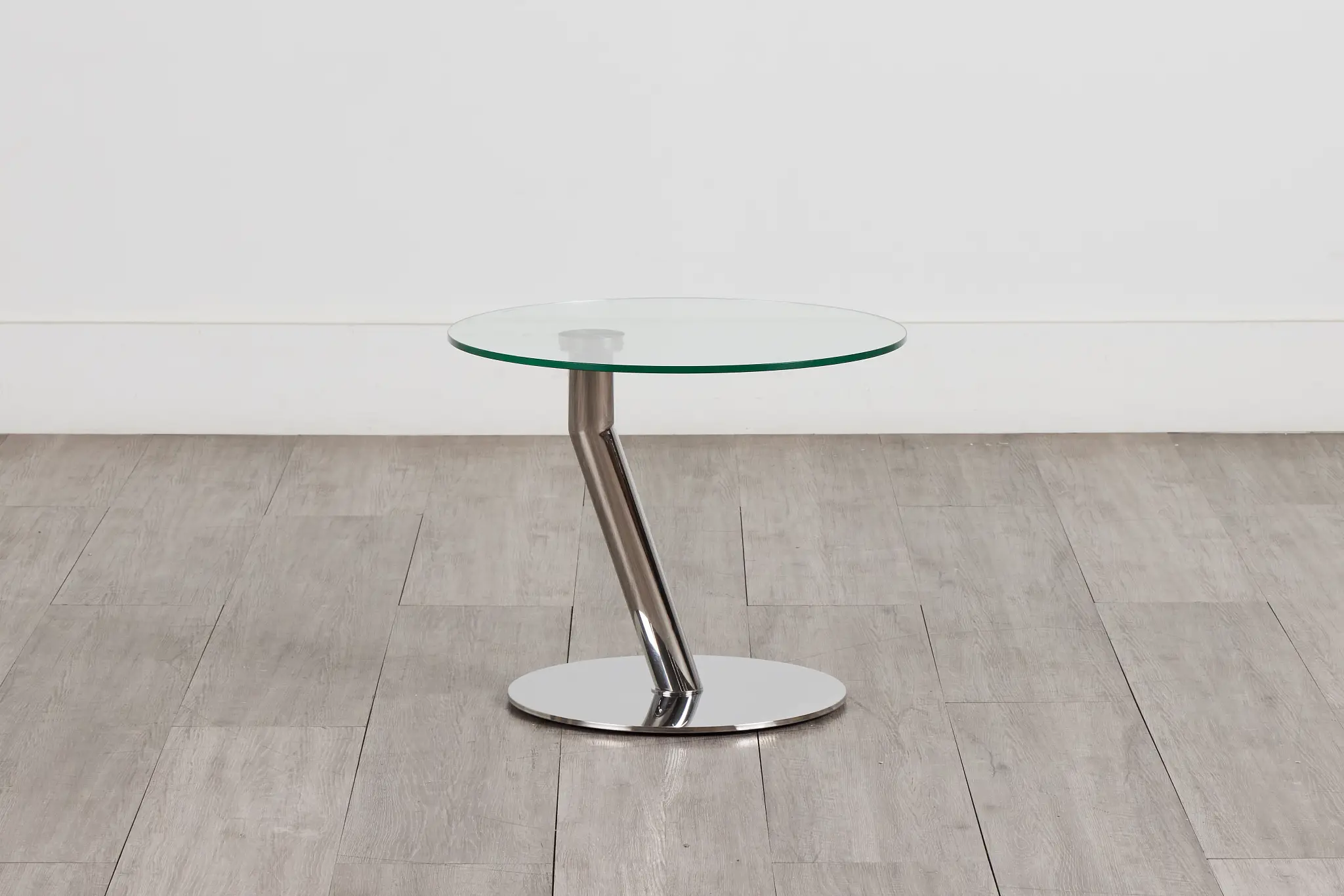 Brooks Glass Round End Table Brooks Glass Round End Table