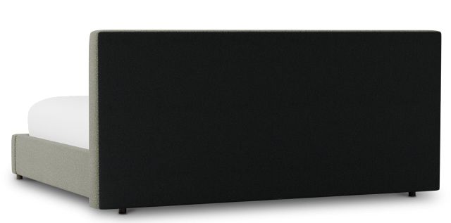 Grayton Sutton Green 44" Upholstered Platform Bed