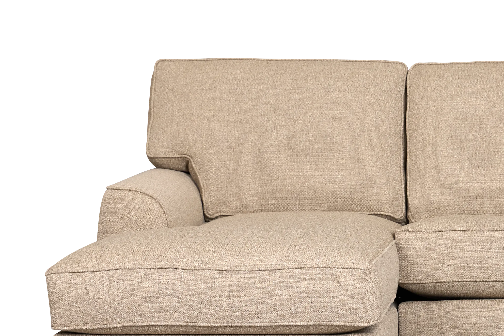 Sinclair Brown Fabric Left Chaise Cooling Memory Foam Sleeper Sectional