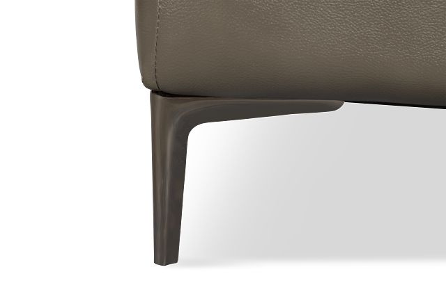Ava Dark Gray Micro Small Dual Power Left Chaise Sectional