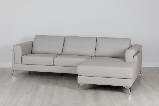 Gianna Gray Micro Right Chaise Sectional (0)
