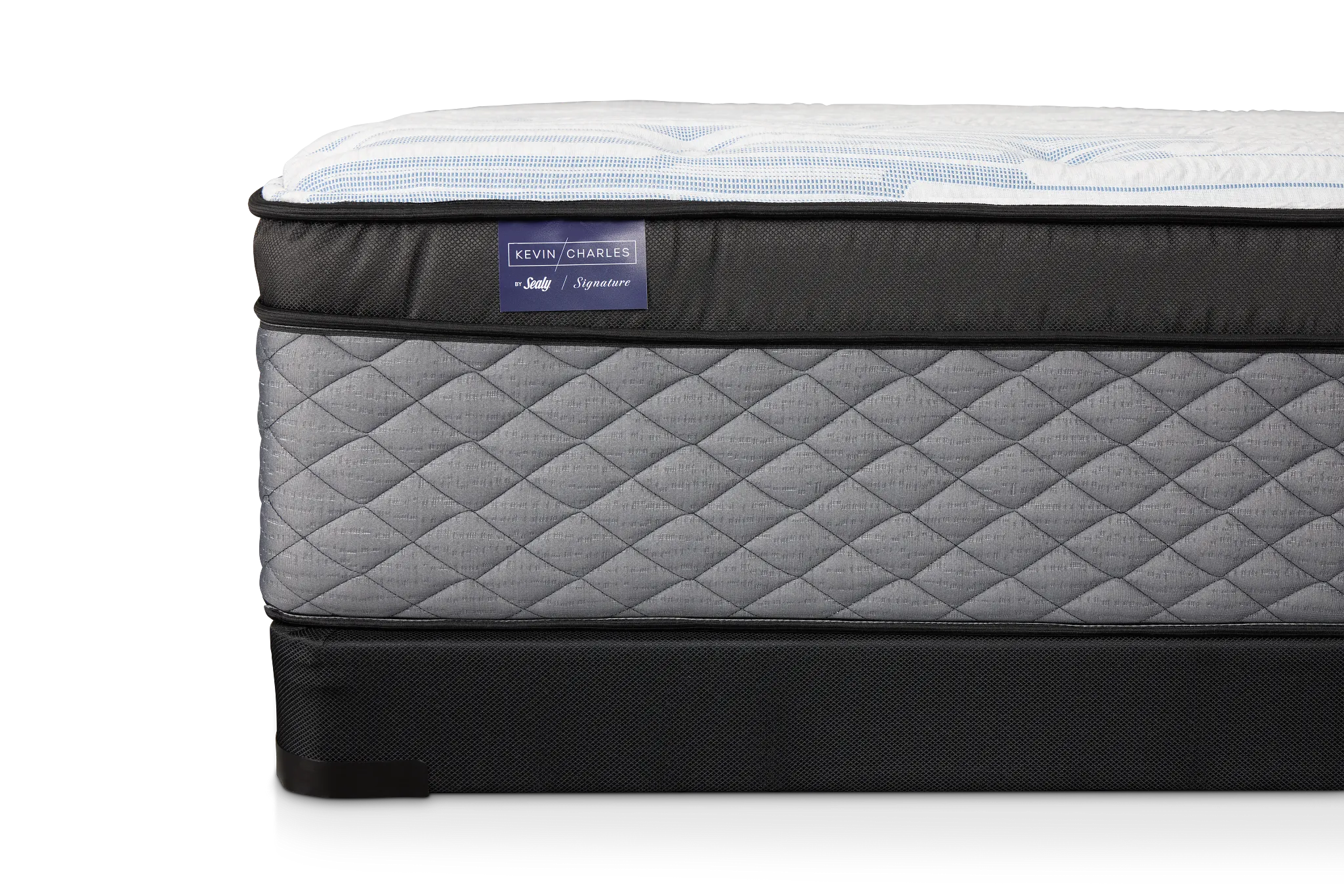 Kevin Charles By Sealy Signature Plush Low-profile Mattress Set