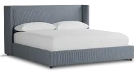 Captiva Lucy Navy 48" Upholstered Shelter Bed