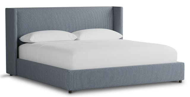 Captiva Lucy Navy 48" Upholstered Shelter Bed