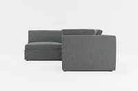 Destin Delray Dark Gray Fabric 4-piece Modular Sectional