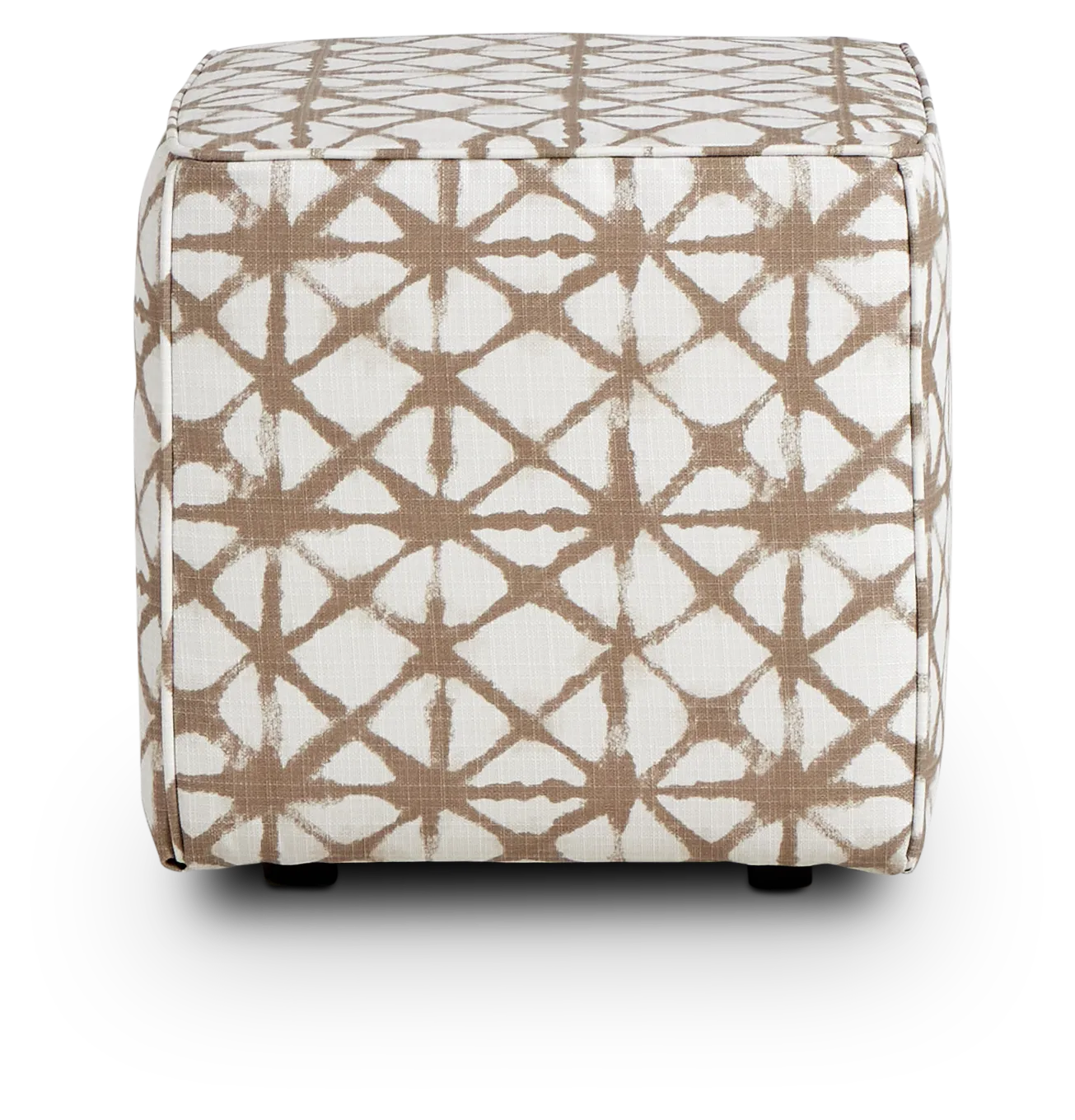 Shibori Light Gray Indoor/outdoor Accent Ottoman