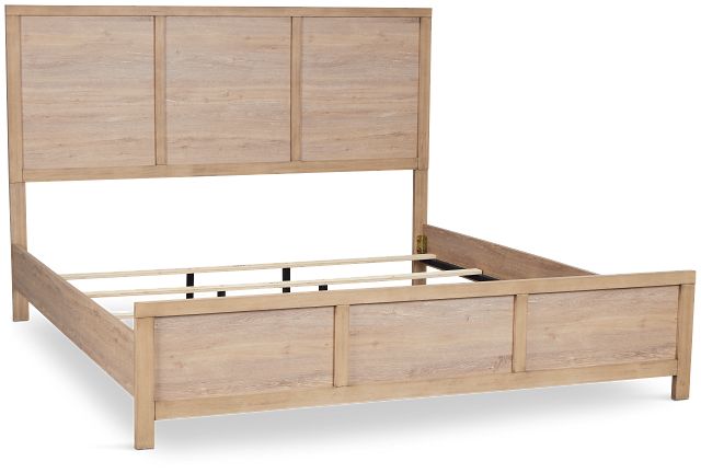 Layton Light Tone Panel Bed