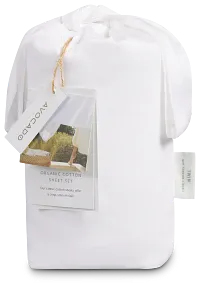 Avocado Organic White 400 Thread Sheets