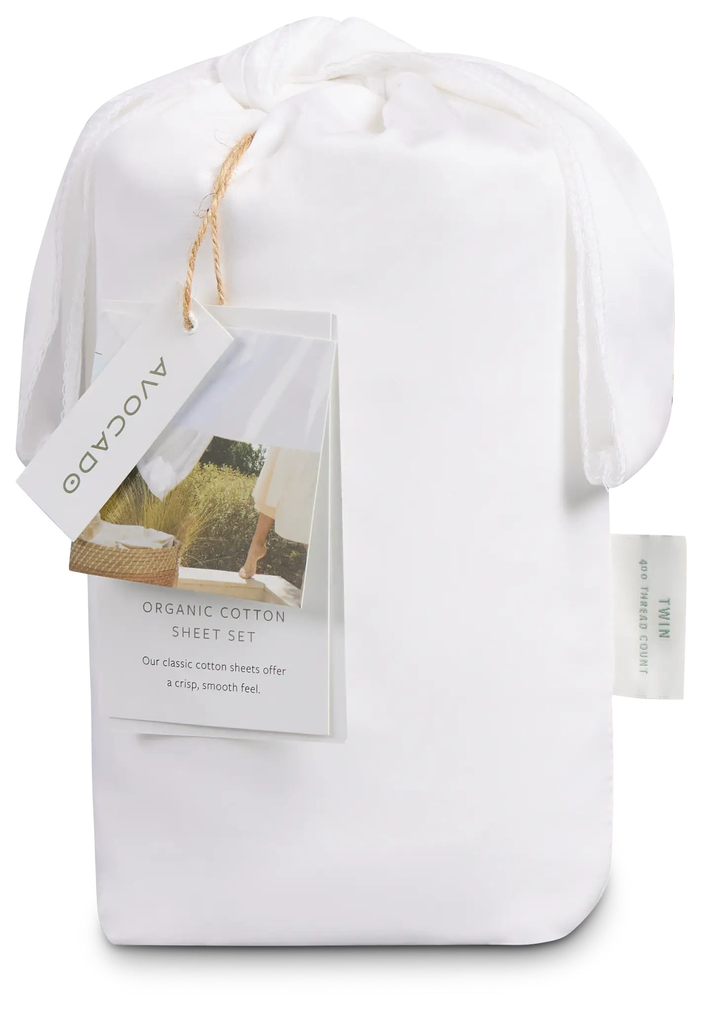 Avocado Organic White 400 Thread Sheets Avocado Organic White 400 Thread Sheets