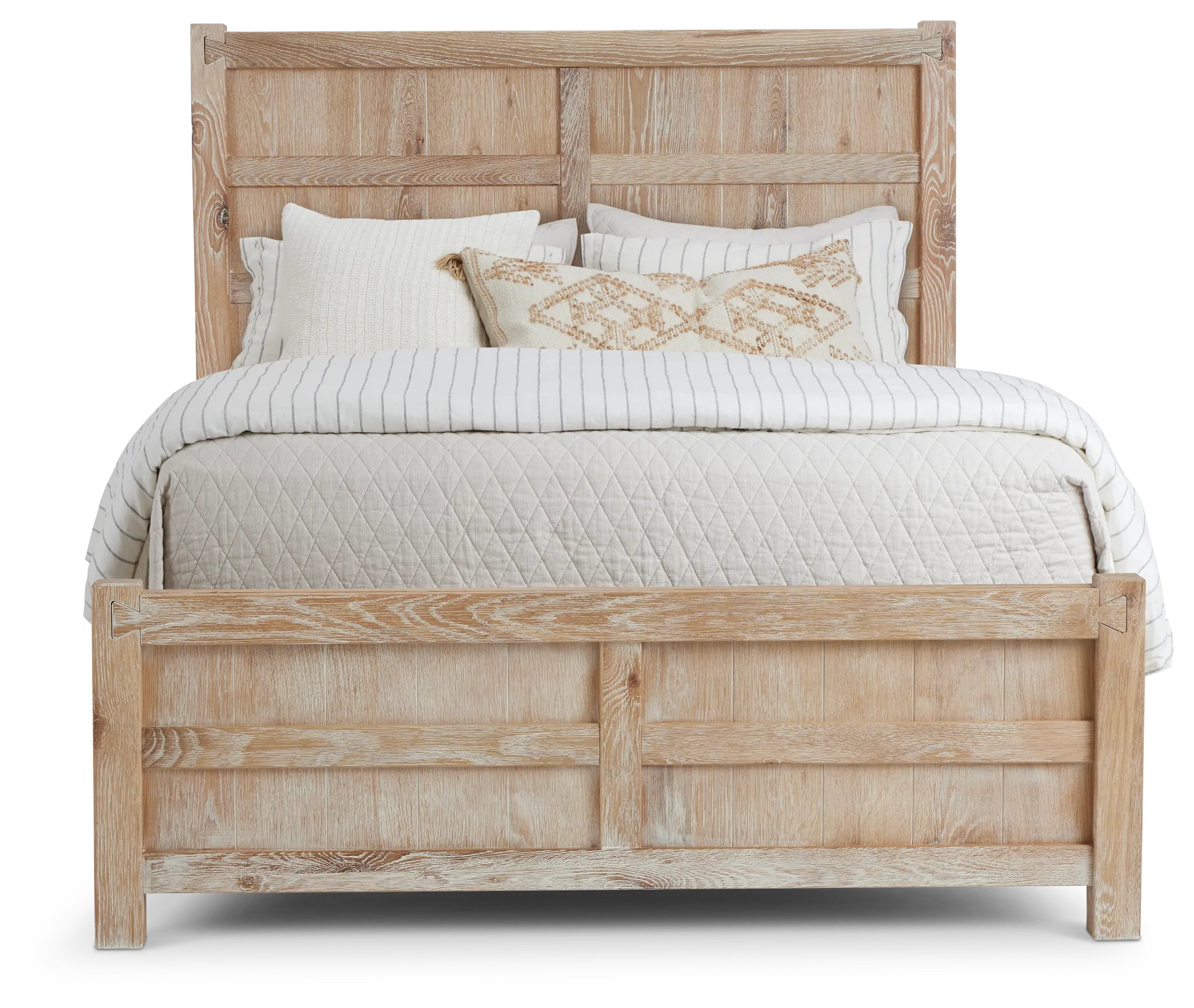 Salt Lake Light Tone Panel Bed