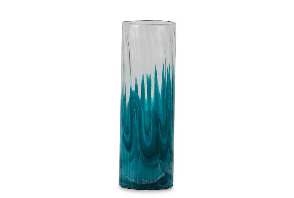 Lia Teal Tall Vase