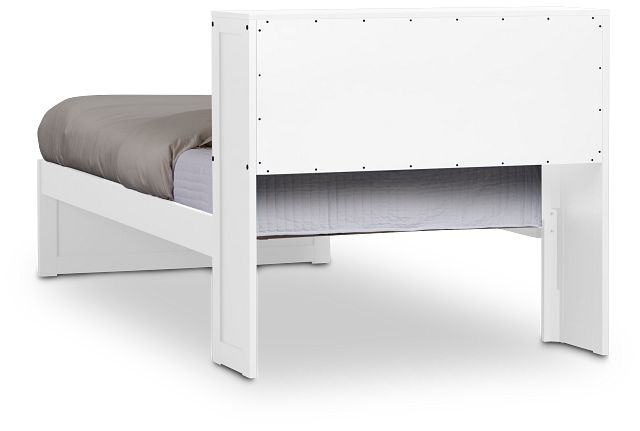 Charleston White Bookcase Bed