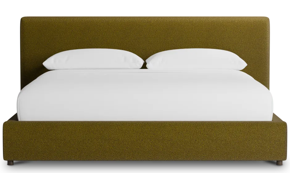 Grayton Elite Dark Green 44" Upholstered Platform Bed