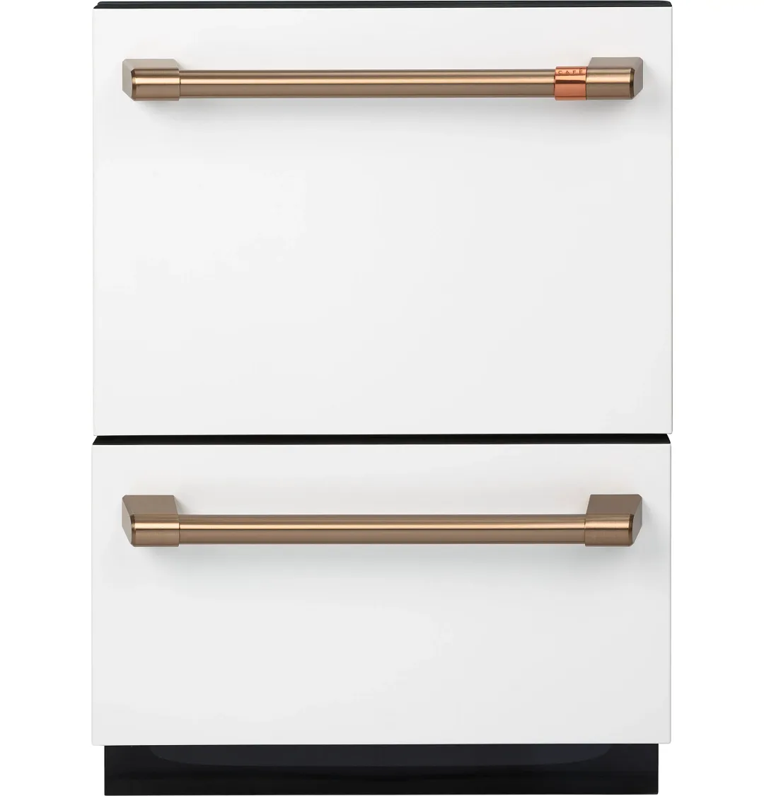 Cafe 420 Series White 2-drawer Built In Dishwasher