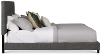 Flagler Gray Uph Panel Bed