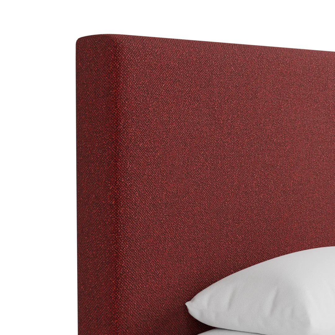 Grayton Elite Red 54" Upholstered Platform Bed