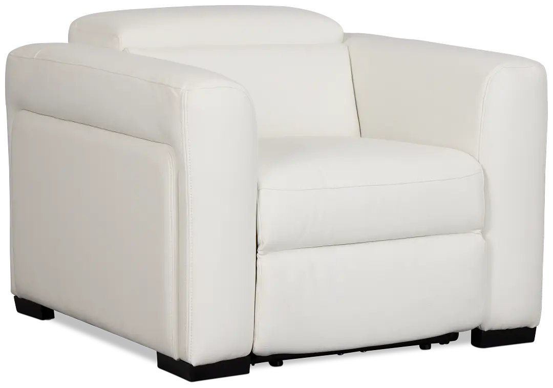Melody White Micro Power Recliner Melody White Micro Power Recliner