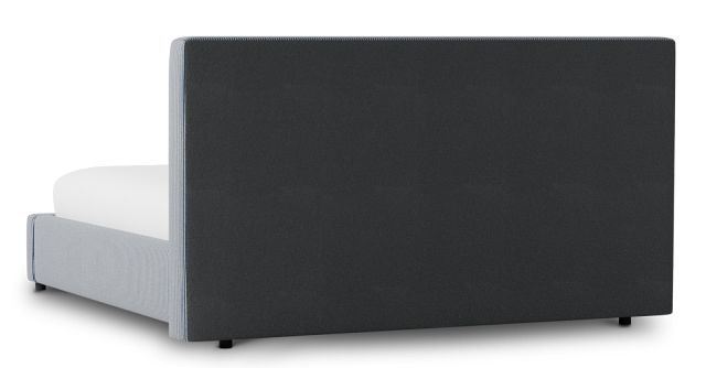 Grayton Lucy Navy 44" Upholstered Platform Bed