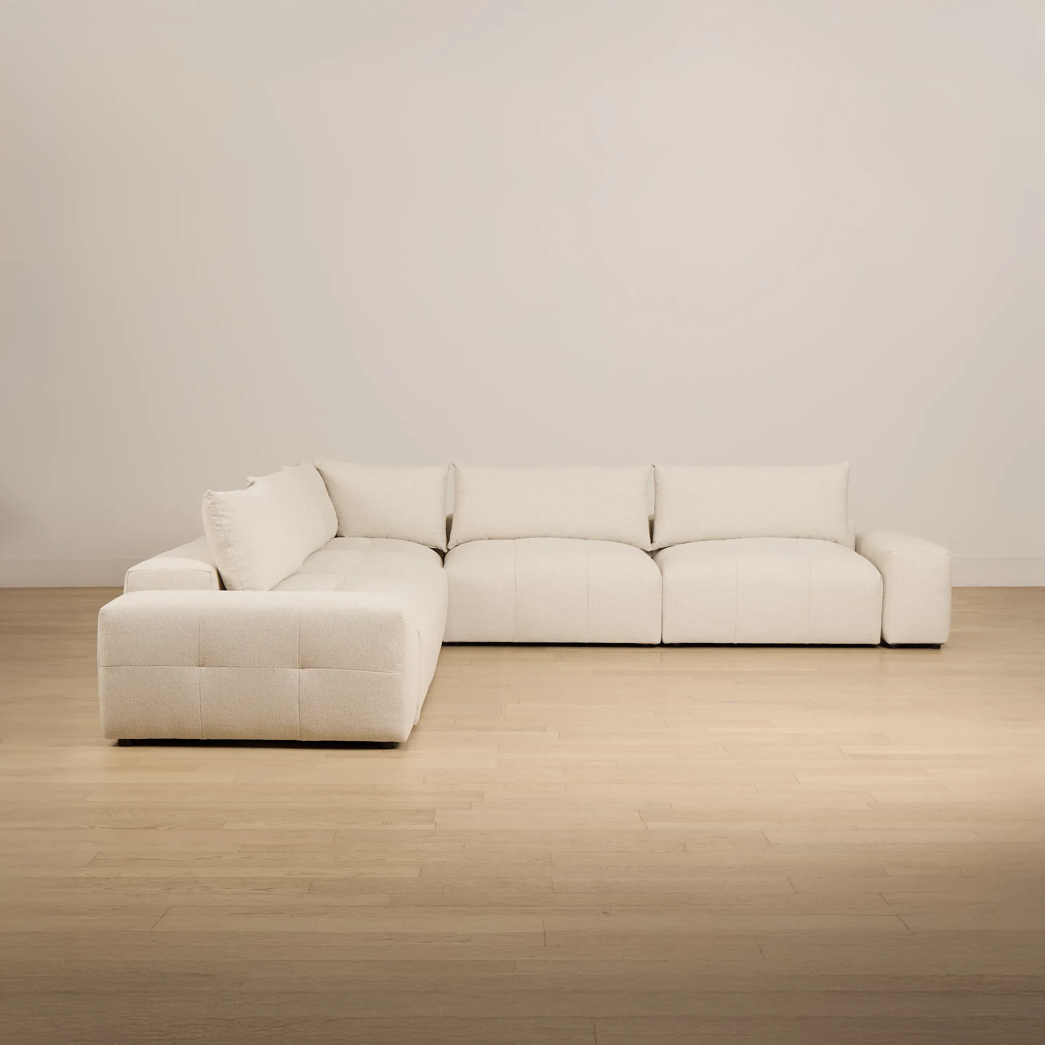 Remi Light Beige Fabric 7-piece Modular Sectional