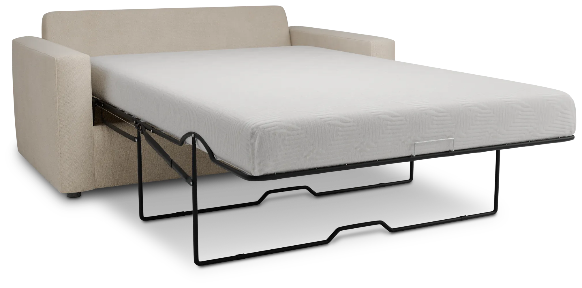 Siesta Peyton Beige Fabric Cooling Memory Foam Sleeper