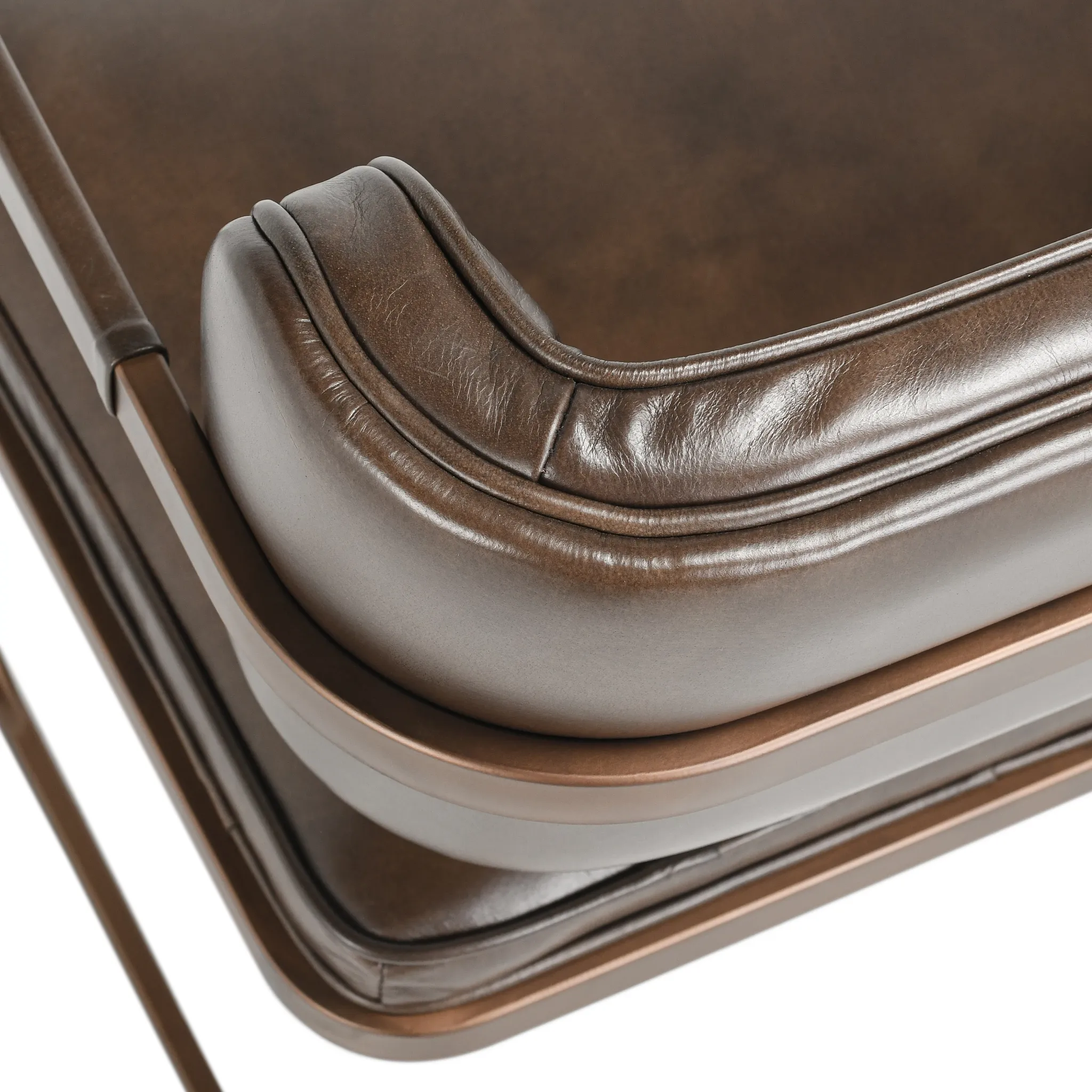 Mando Brown Upholstered Arm Chair