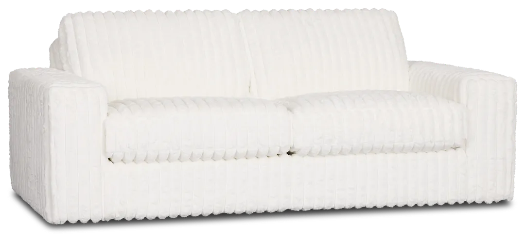 Teddy White Fabric Sofa