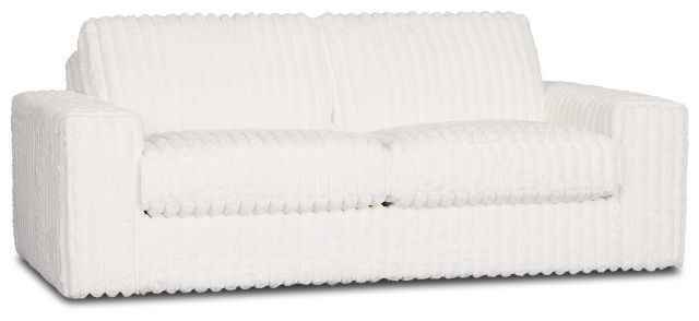 Teddy White Fabric Sofa