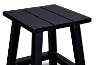Barbados Black Square Accent Table
