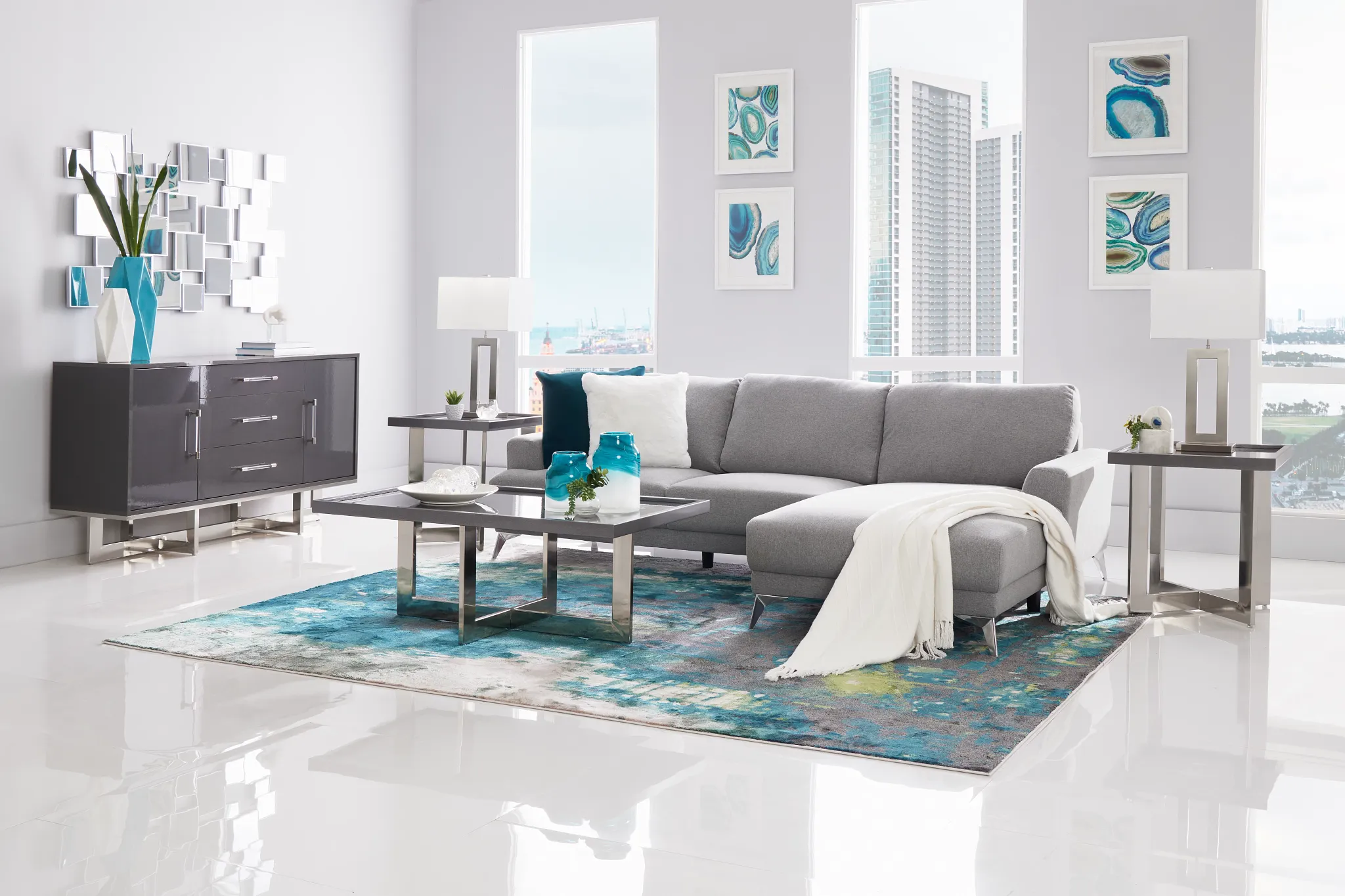 Bonita Silver Table Lamp