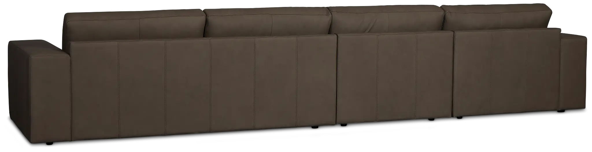 Kellan Dark Gray Leather Small Left Chaise Sectional Kellan Dark Gray Leather Small Left Chaise Sectional