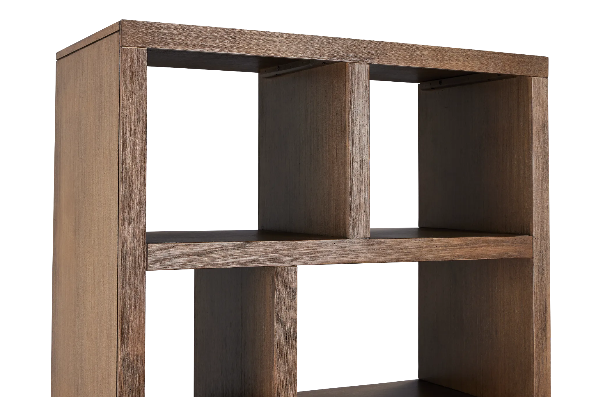 Richmond Light Tone 64" Open Pier Entertainment Wall With Fireplace