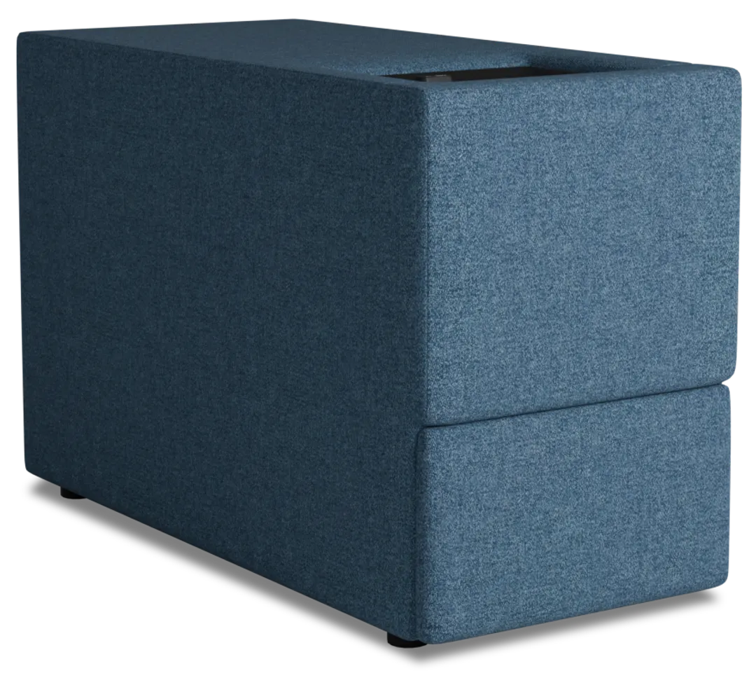 Citymod Blue Fabric Itable Media Console With Storage Drawer