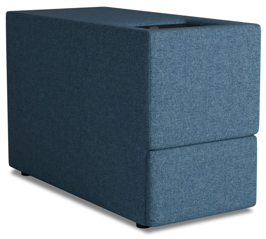 Citymod Blue Fabric Itable Media Console With Storage Drawer Citymod Blue Fabric Itable Media Console With Storage Drawer