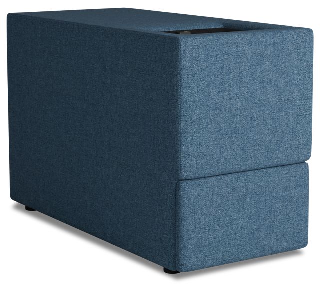 Citymod Blue Fabric Itable Media Console With Storage Drawer