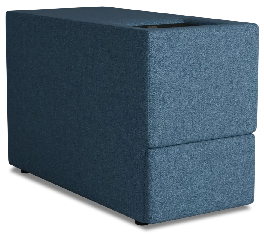 Citymod Blue Fabric Itable Media Console With Storage Drawer Citymod Blue Fabric Itable Media Console With Storage Drawer