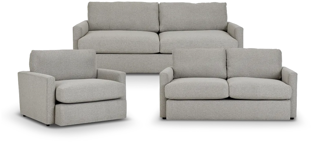 Noah Khaki Fabric Living Room