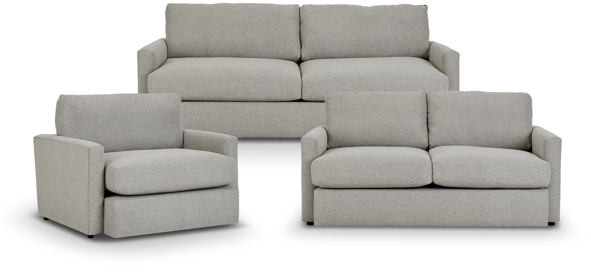 Noah Khaki Fabric Living Room