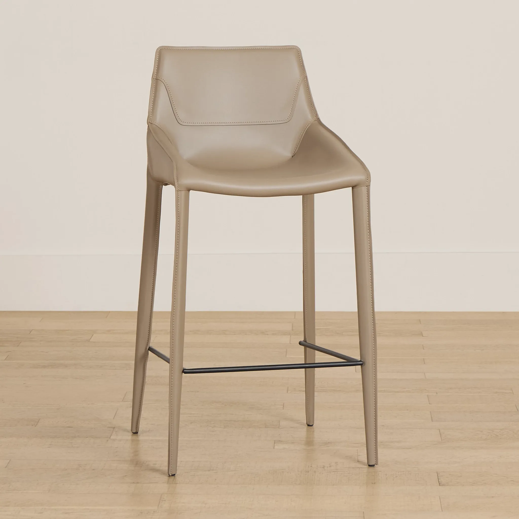 Wakefield Beige 27" Upholstered Barstool