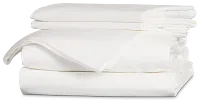 Rest & Renew Cotton Sateen White 300 Thread Sheet Set