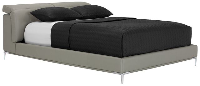 Santino Gray Micro Platform Bed