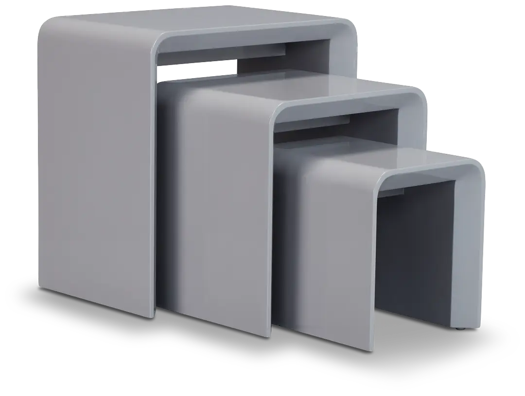 Zayden Gray Set Of 3 Nesting End Table Zayden Gray Set Of 3 Nesting End Table